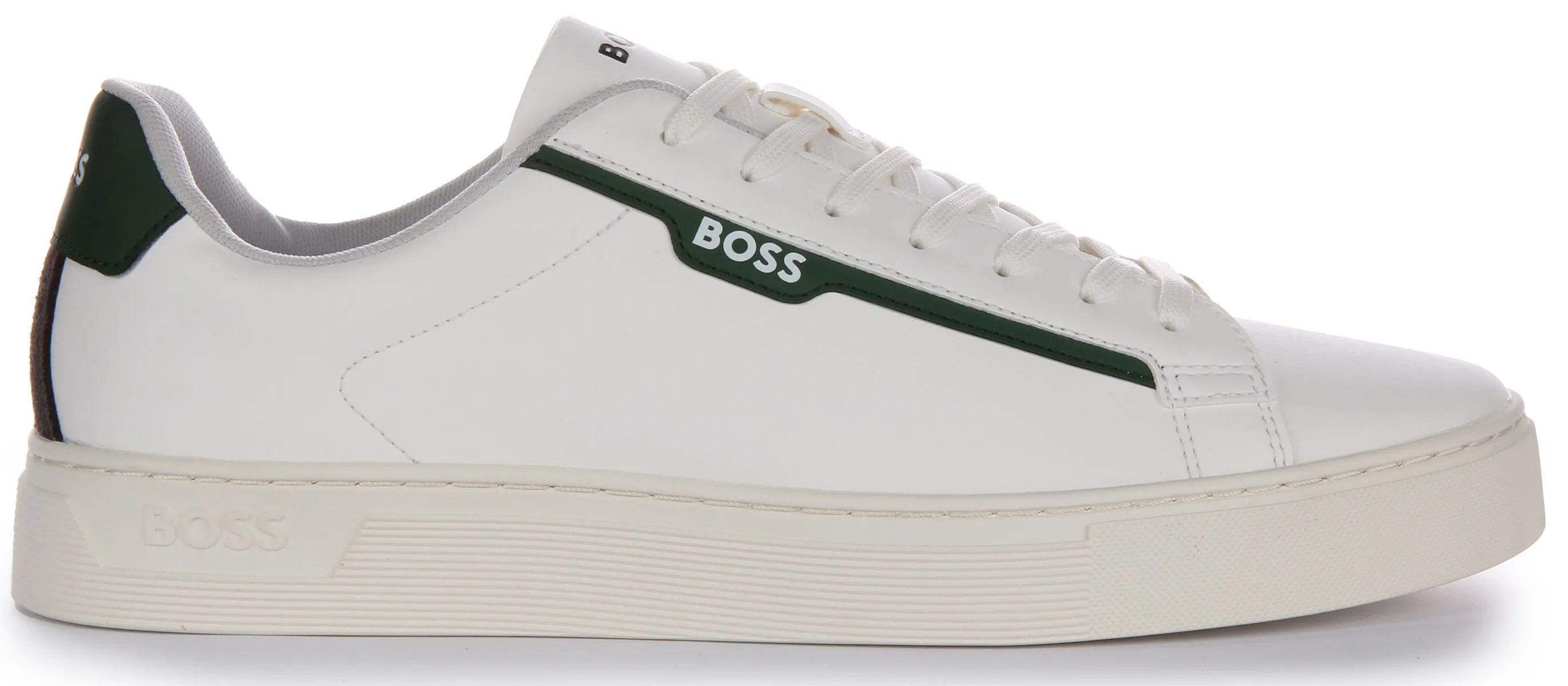 Midsole Comfort Boss Rhys Tennis Pusdt In White Green For Men