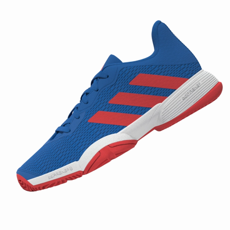 Midsole Support Adidas Barricade Kids Tennis Shoes - Bright Royal Blue
