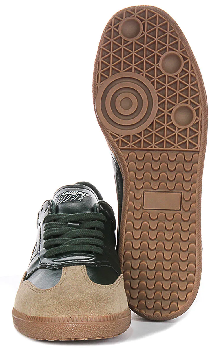 Minimal Upper Flamingos Life Burela Slim In Green Sneakers