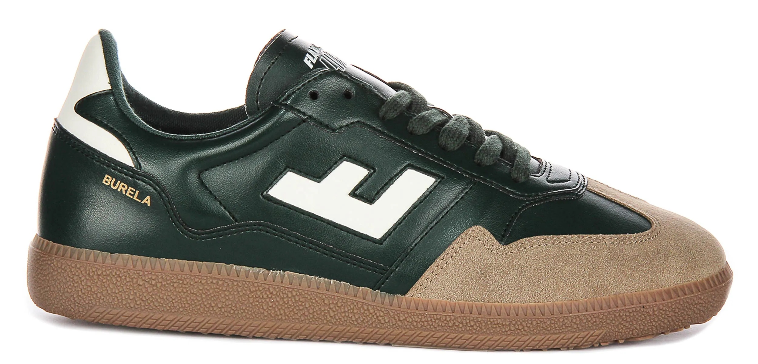 Minimal Upper Flamingos Life Burela Slim In Green Sneakers