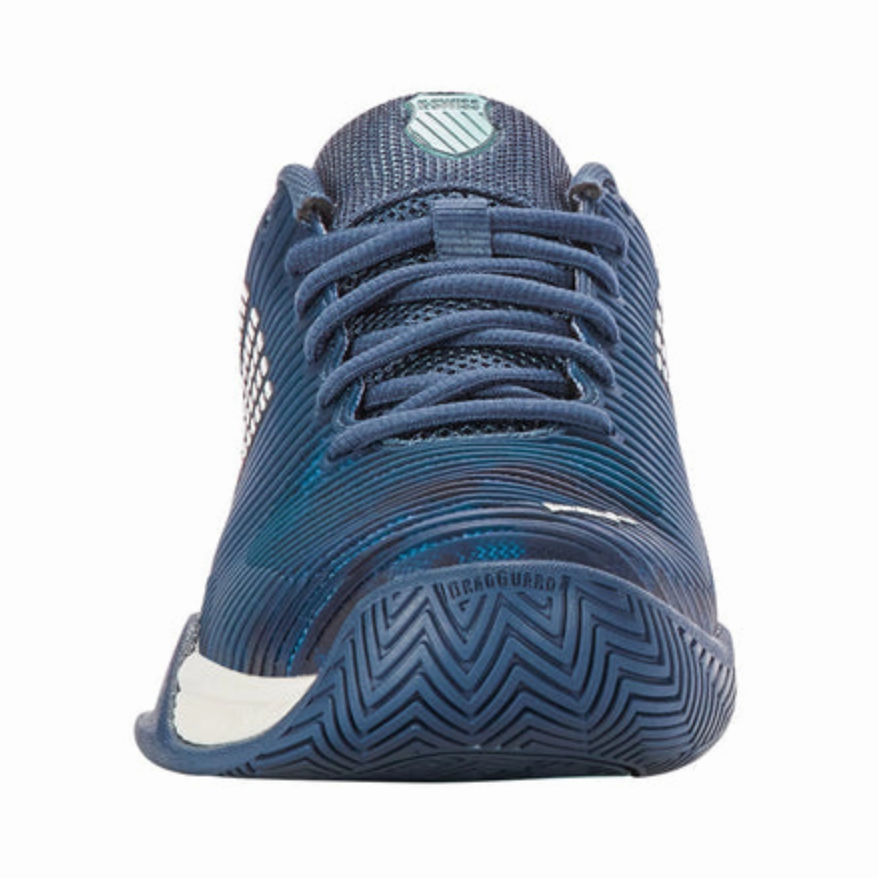 K Swiss Hypercourt Express 2 Indian Teal/Star White Junior Tennis Shoes