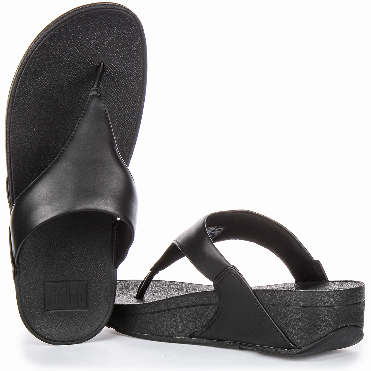 Minimal Weight Fitflop Lulu Leather In Black For Women