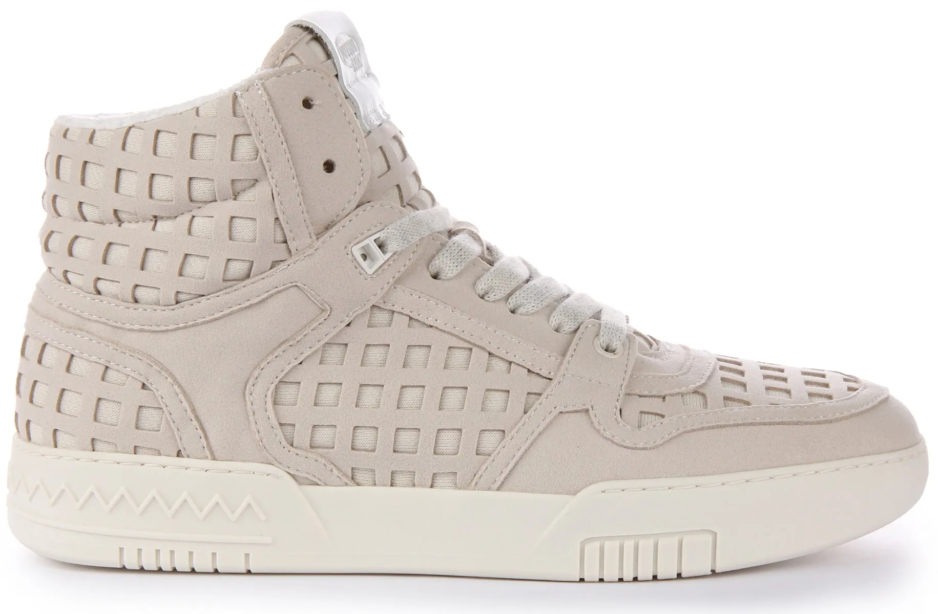 Missoni Lace up Basket Hi Net In Ivory Toe Bumper