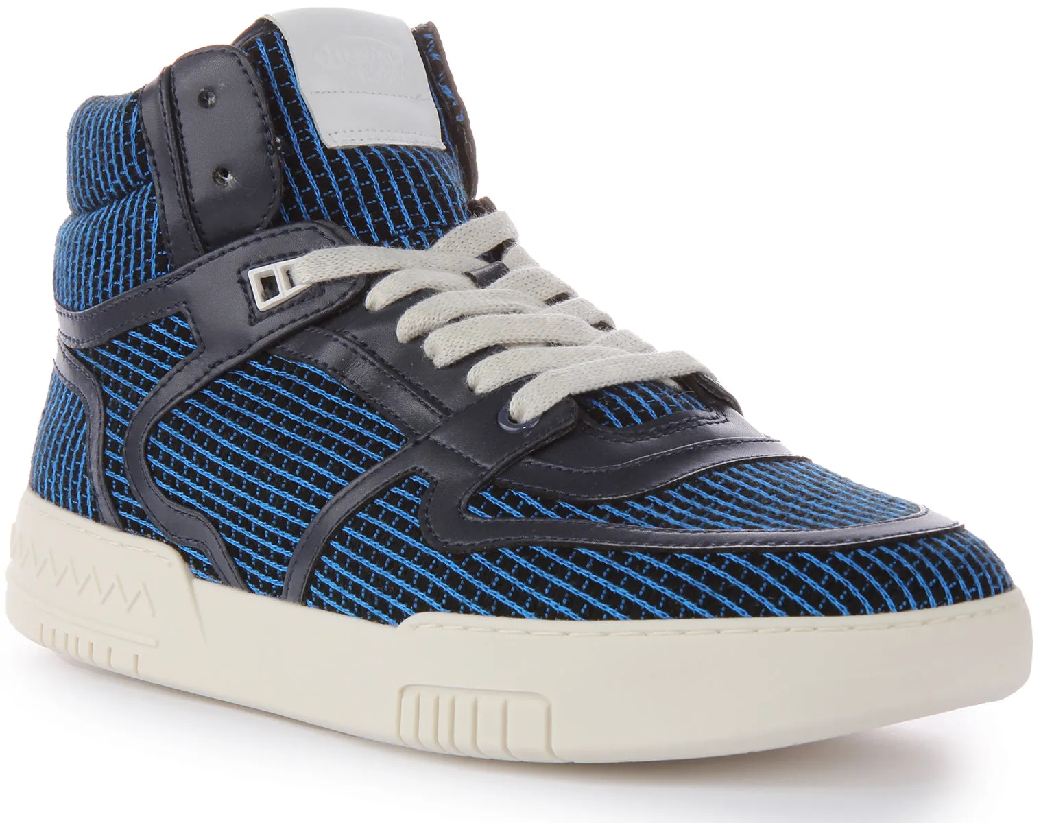 Breath Comfort Missoni Lace up High Top Trainer In Blue
