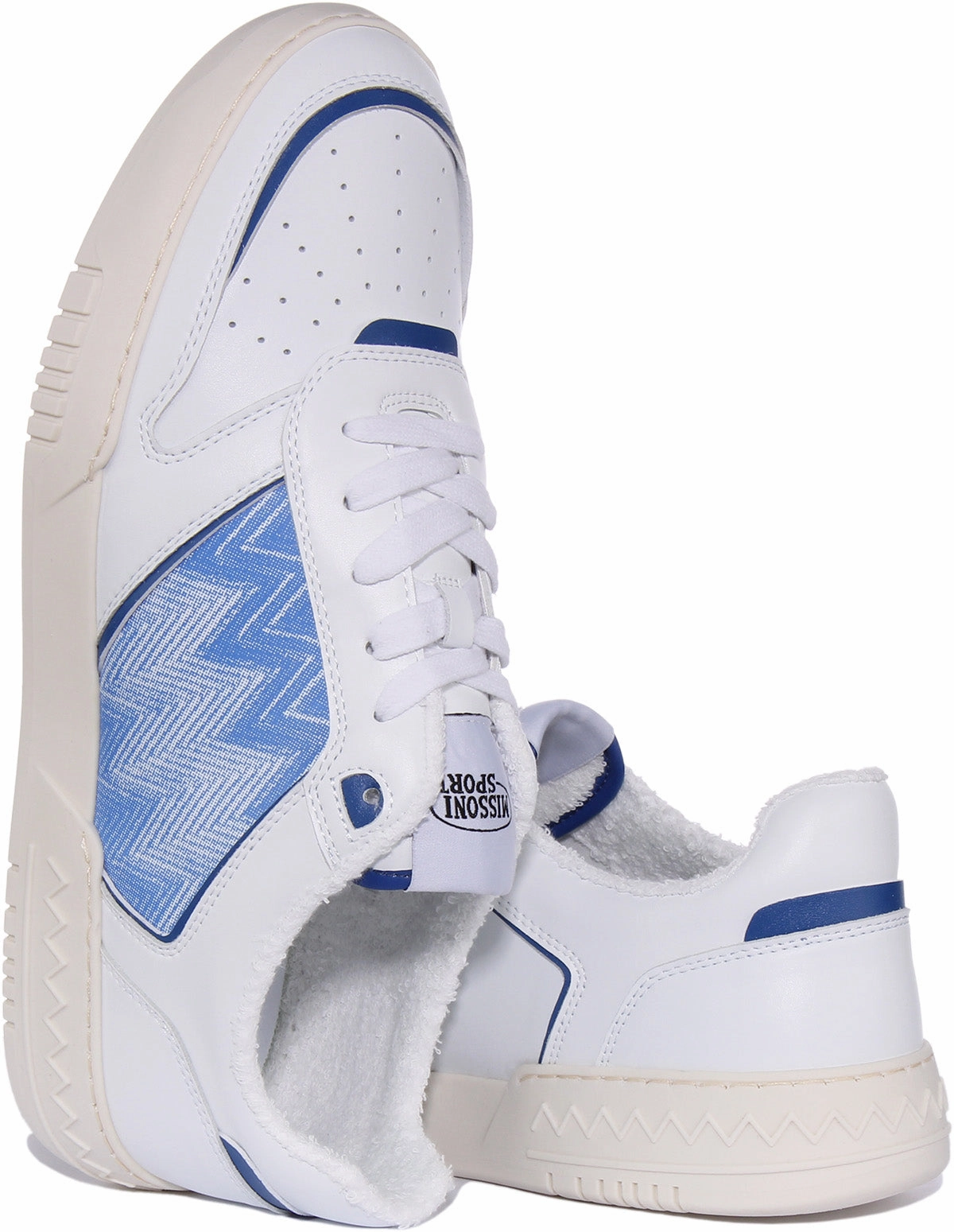 Missoni Shmibnl In White Blue Firm Grip