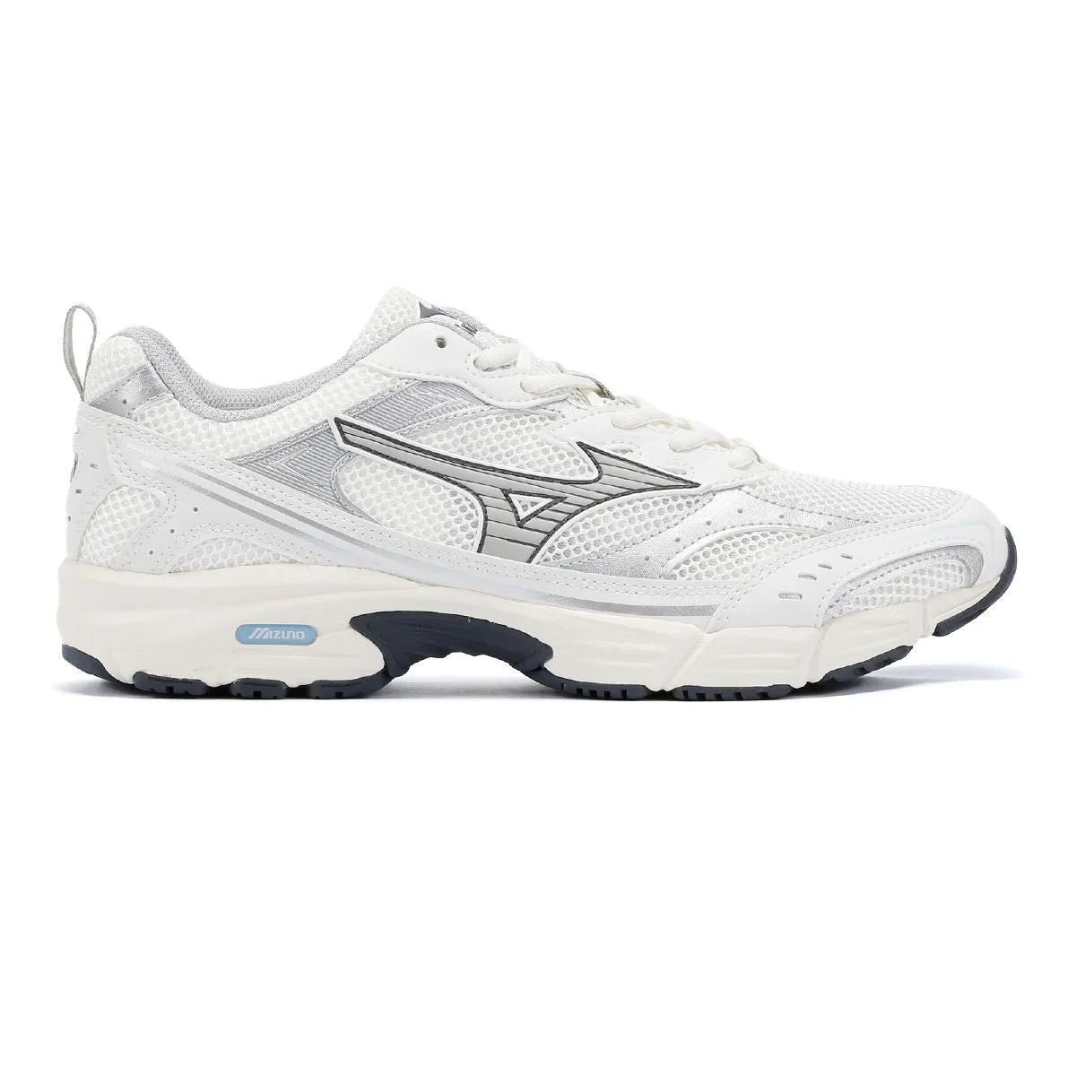 Mizuno MXR Sport White/Silver Trainers Impact Ease