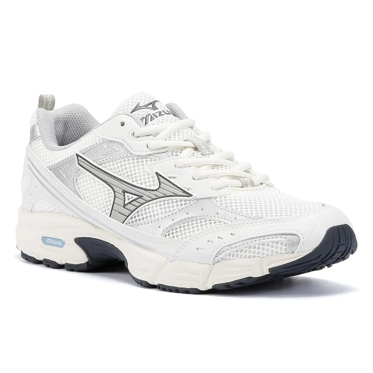 Mizuno MXR Sport White/Silver Trainers Impact Ease
