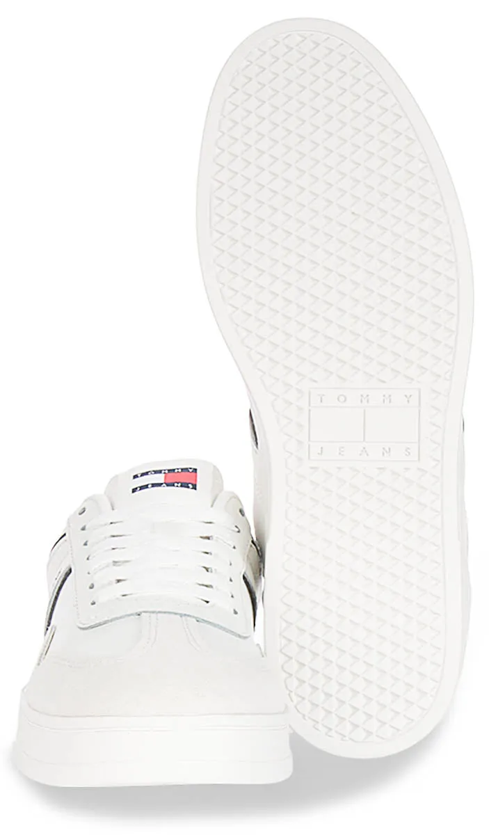 Mobility Tech Tommy Hilfiger Greenwich Leather In White Black For Men