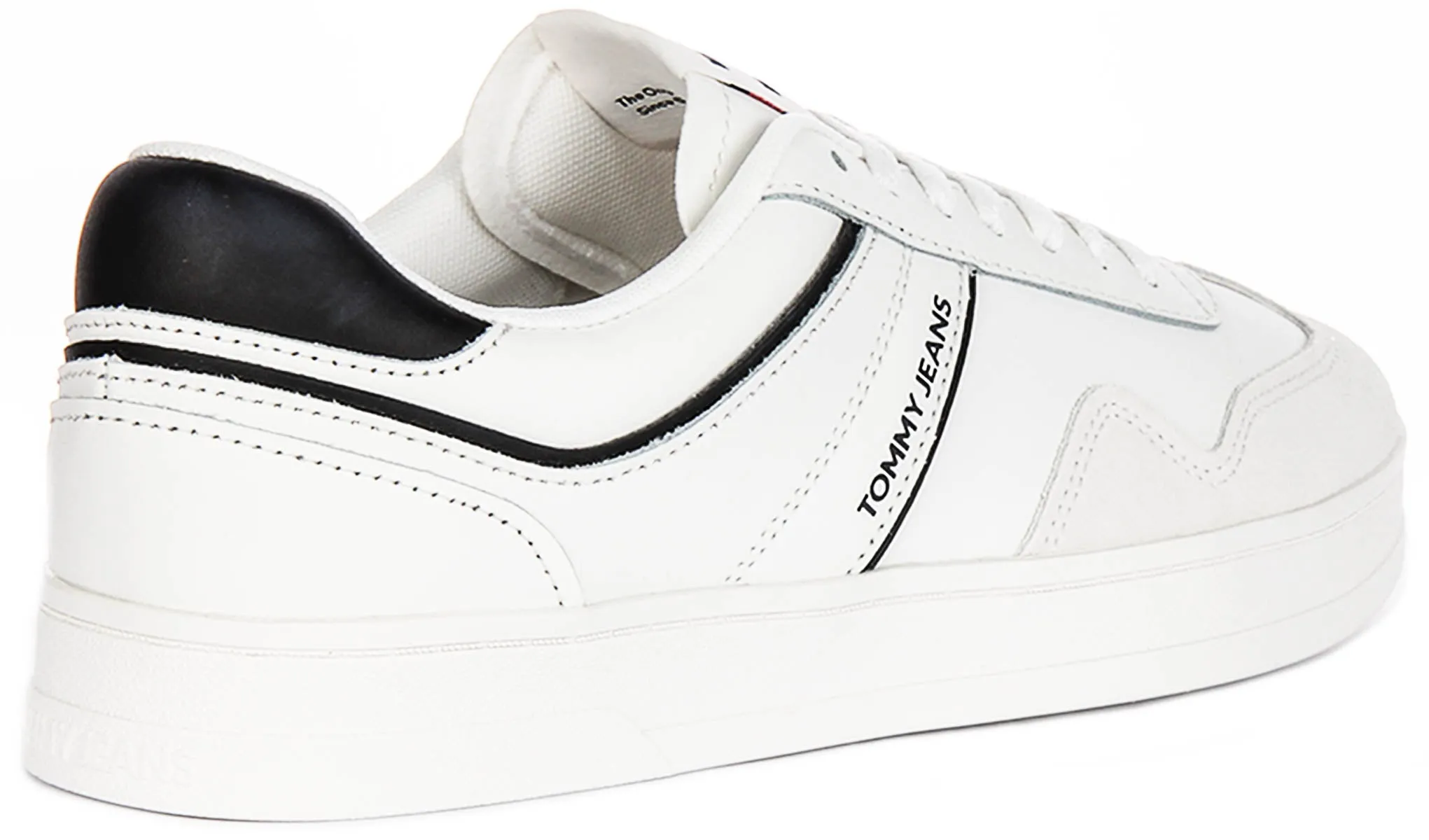 Mobility Tech Tommy Hilfiger Greenwich Leather In White Black For Men