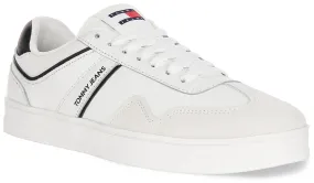 Tommy Hilfiger Greenwich Leather In White Black For Men Weight Lifting