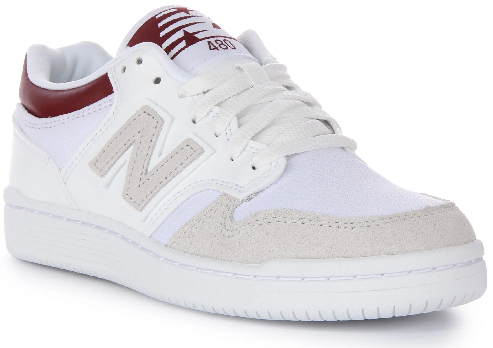 Tailored lining New Balance BB 480LKB In White Red For Men