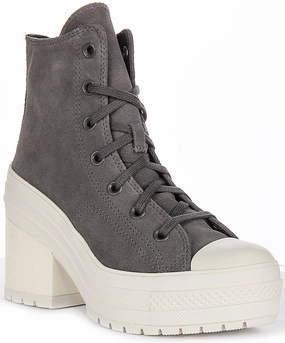 hot climate Pet Pace Converse Chuck 70s De Luxe Heel A12327C In Grey Suede