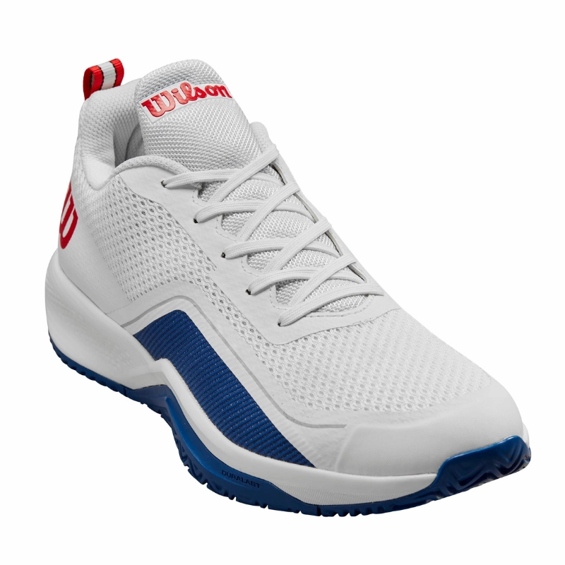 Modern Endurance Wilson Rush Pro Lite Men Tennis Shoes - White/Blue