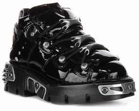 Sport Move Minimalist Design Newrock 106 Reactor In Black Patent
