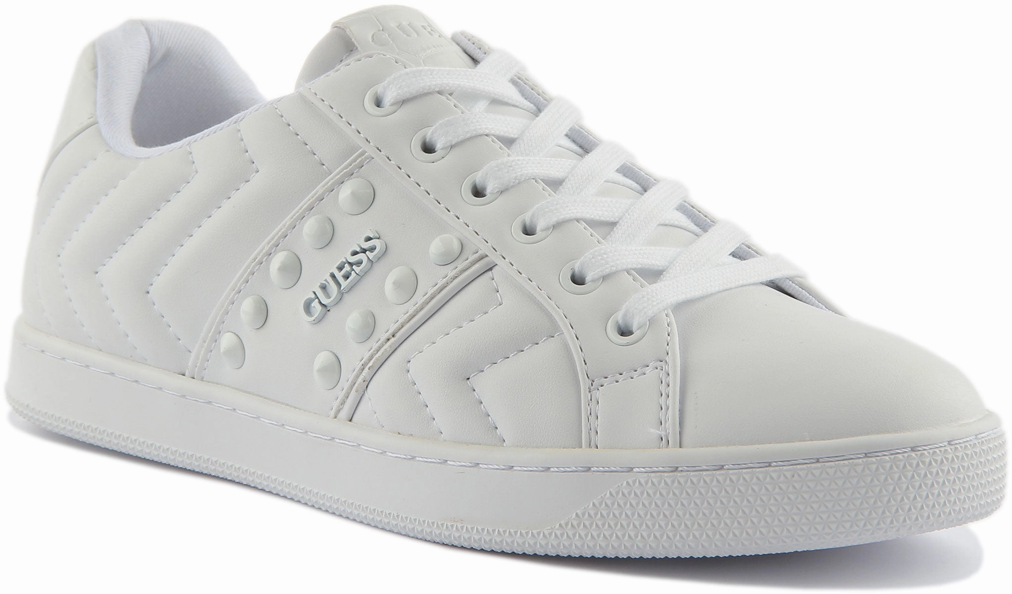 Core Routine Guess Raula Stud In White For Women