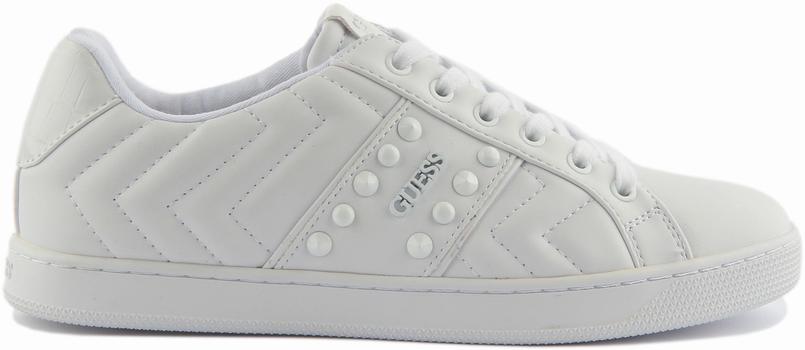 Modern Guess Raula Stud In White For Women