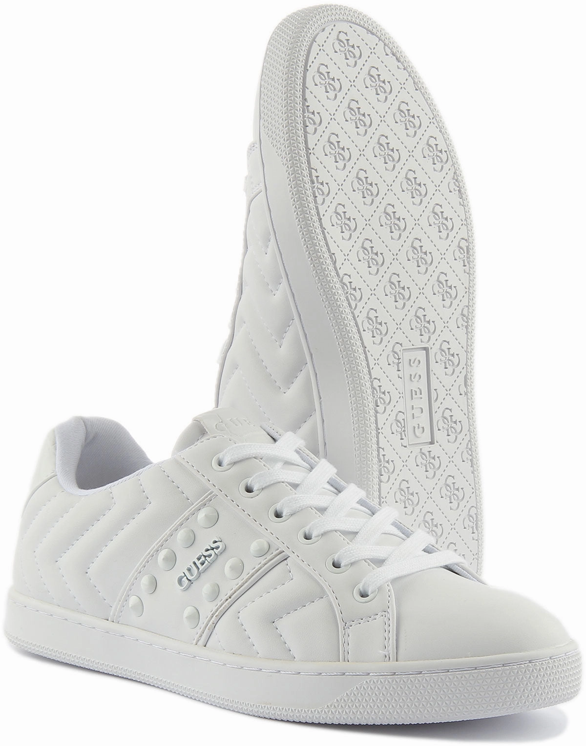 Modern Guess Raula Stud In White For Women
