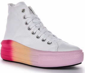 Converse All Star Movie A07372C In White Pink For Junior Rain Path