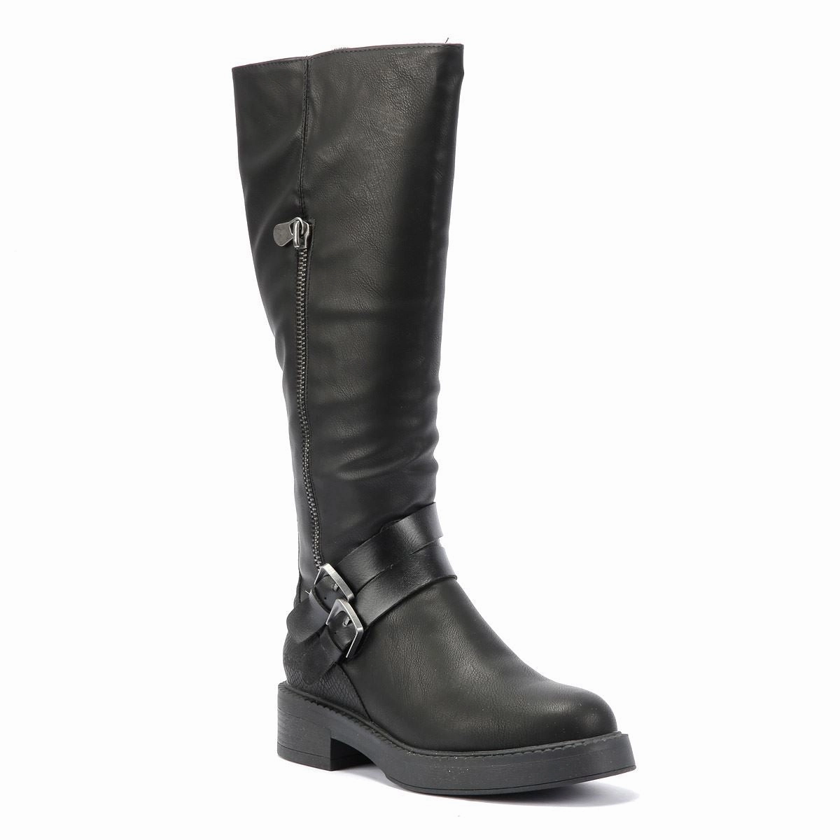 Modern Style Blowfish Malibu Virtue 2 Faux Leather Women's Black Boots
