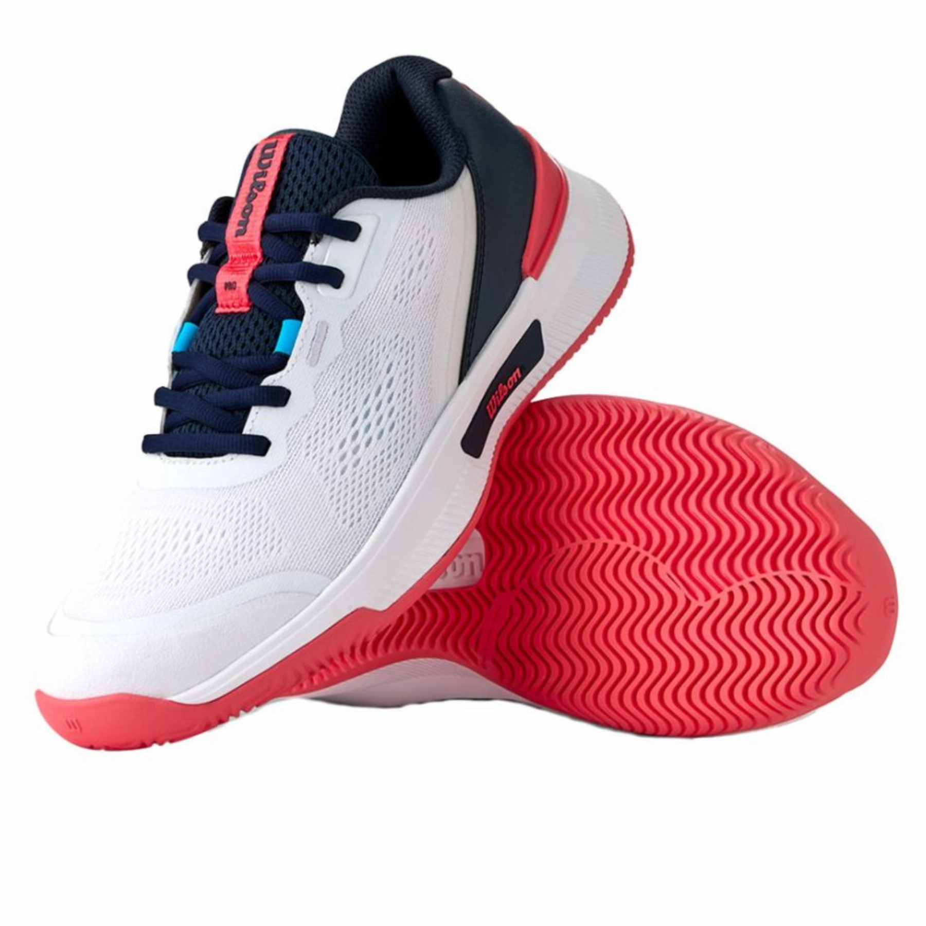 Wilson Intrigue Pro Women Tennis Shoes - White/Navy/Blaze