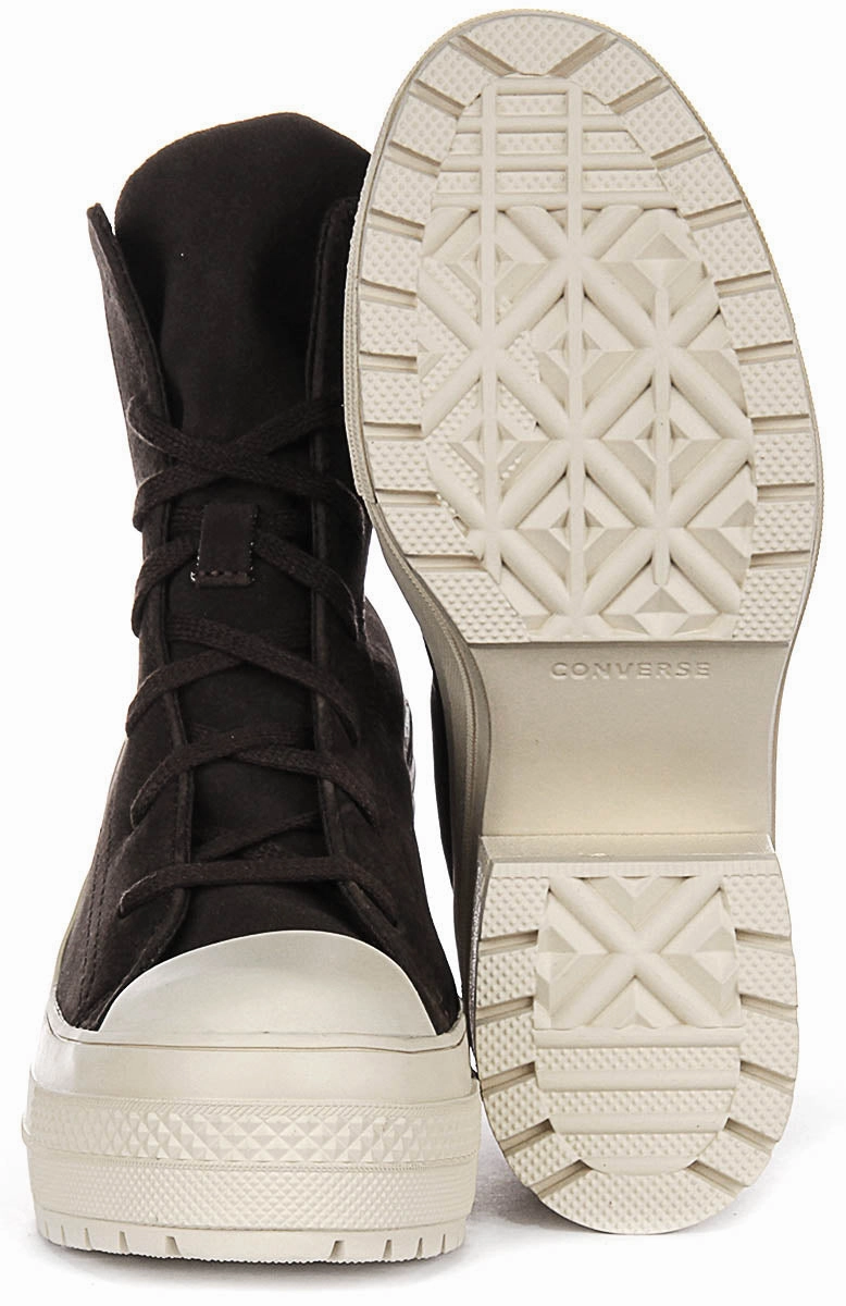 Modern Walk Step-On Comfort Layer Converse Chuck 70 De Luxe Heel A11542C In Coffee Suede