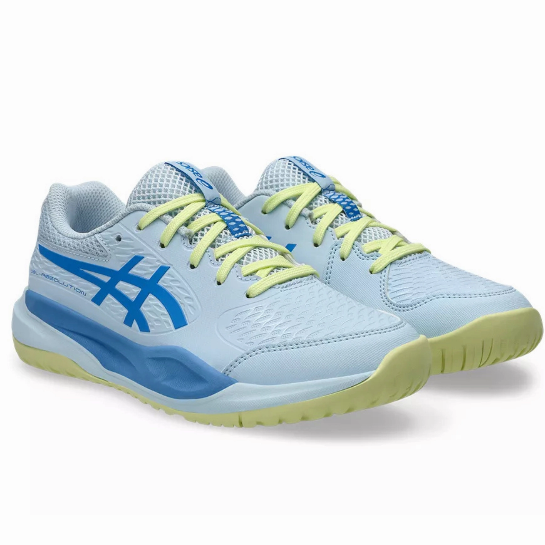 Asics Gel Resolution X GS Tennis Shoes - Light Blue / Blue Coast