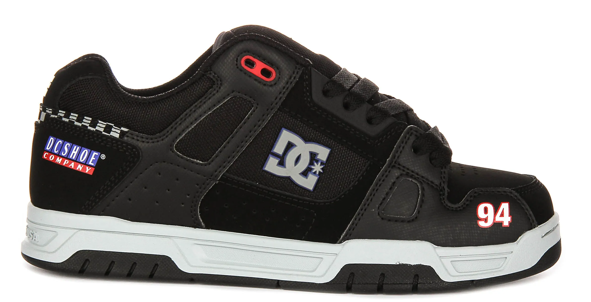 Motion Comfort Dc Shoes Stag In Black Grey For Men