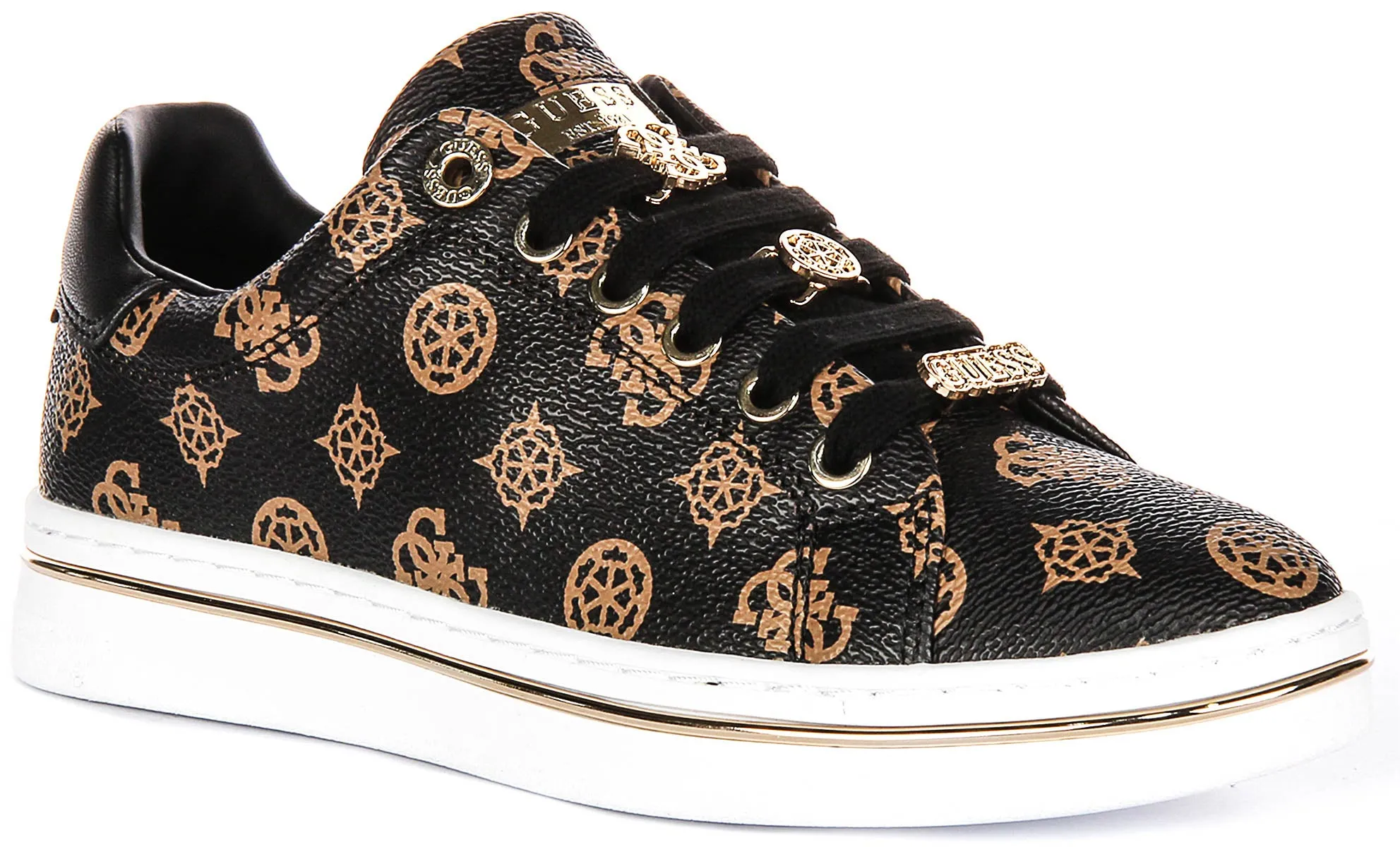 Guess Stasey 4G In Brown Gold for Women Indoor Training