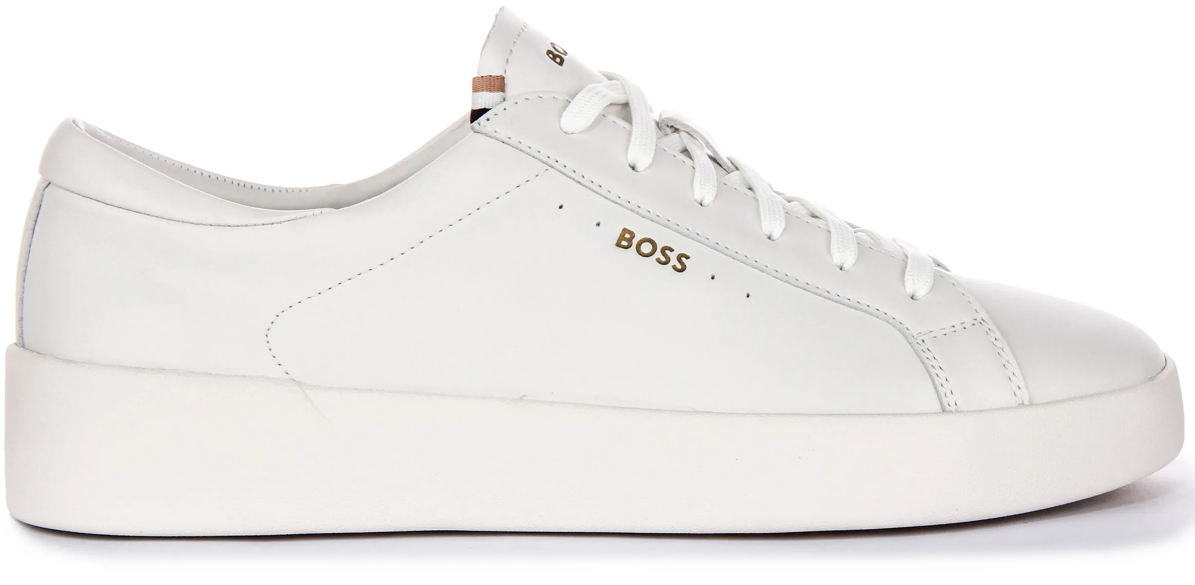 Motion Flex Boss Belwar Tennis Leather In White For Men