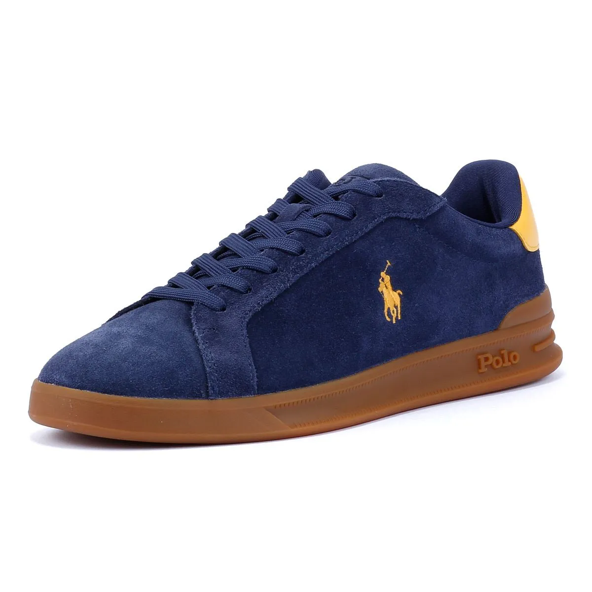 Motion Foam Ralph Lauren Heritage Court II Suede Men's Navy Trainers