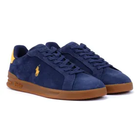 Ralph Lauren Heritage Court II Suede Men's Navy Trainers Training Ready