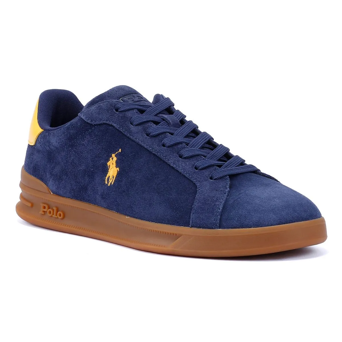 Motion Foam Ralph Lauren Heritage Court II Suede Men's Navy Trainers
