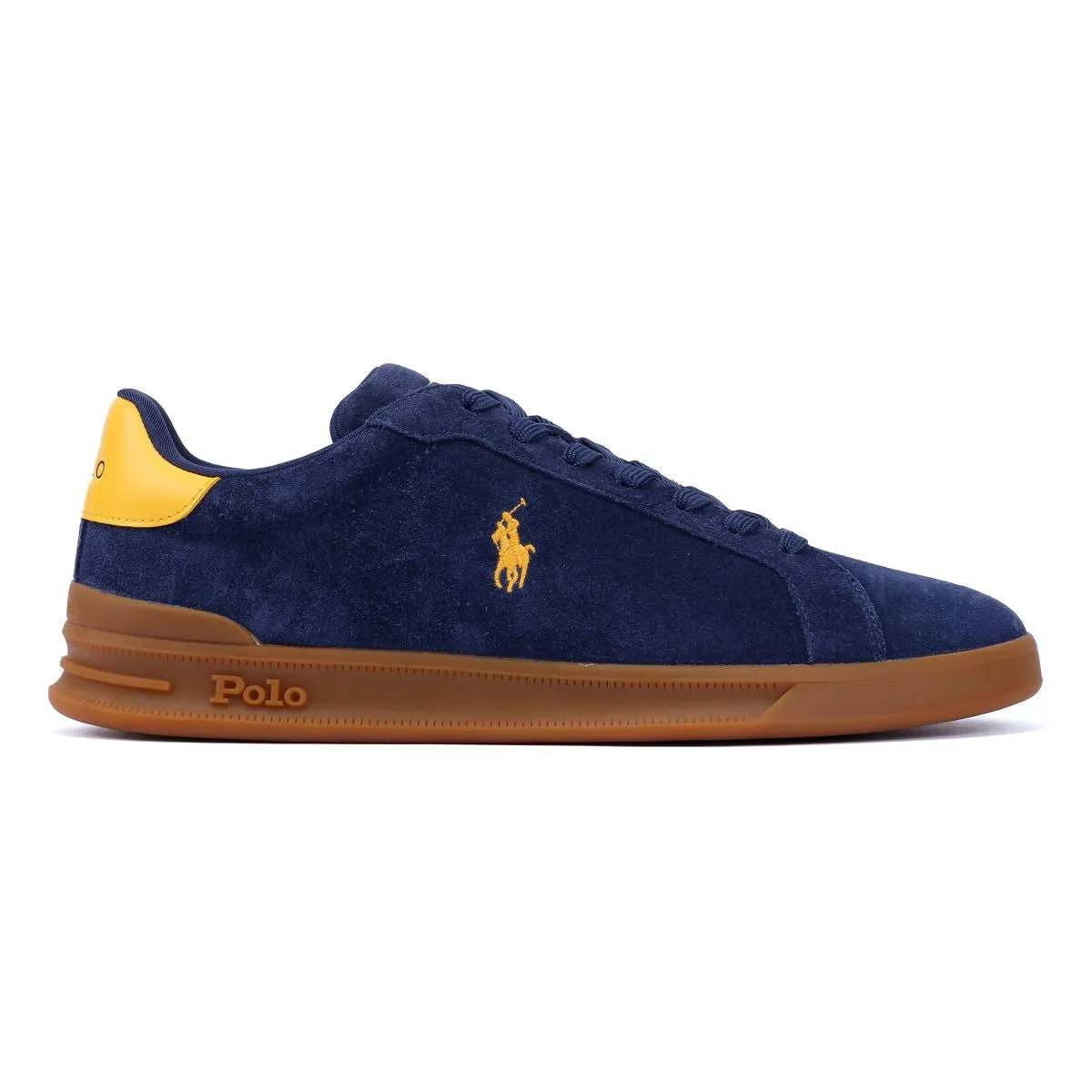 Motion Foam Ralph Lauren Heritage Court II Suede Men's Navy Trainers