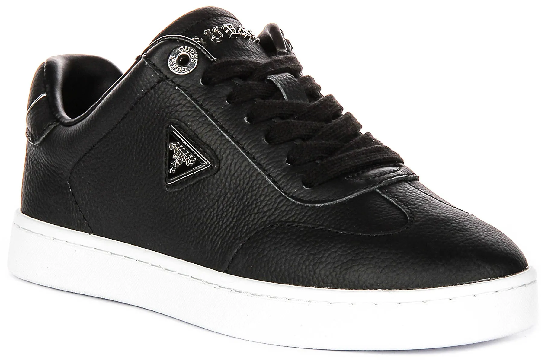 Toe guards add resilience to high-wear areas Guess Jazlie Retro Sneaker In Black for Women