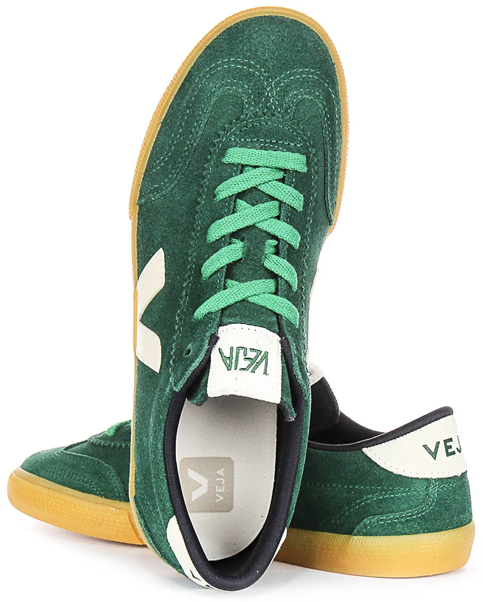 Motion Sync Veja Volley Suede In Green For Women