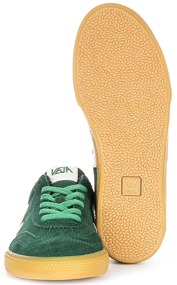 Motion Sync Veja Volley Suede In Green For Women