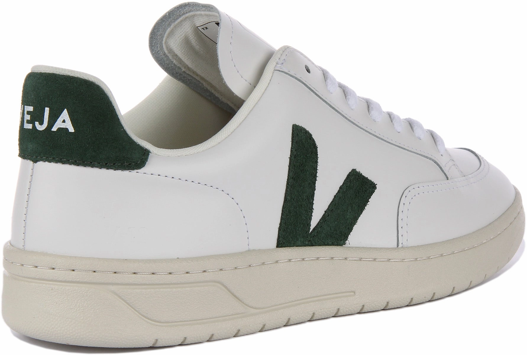 Motion Flow Veja V 12 Leather In White Green For Men