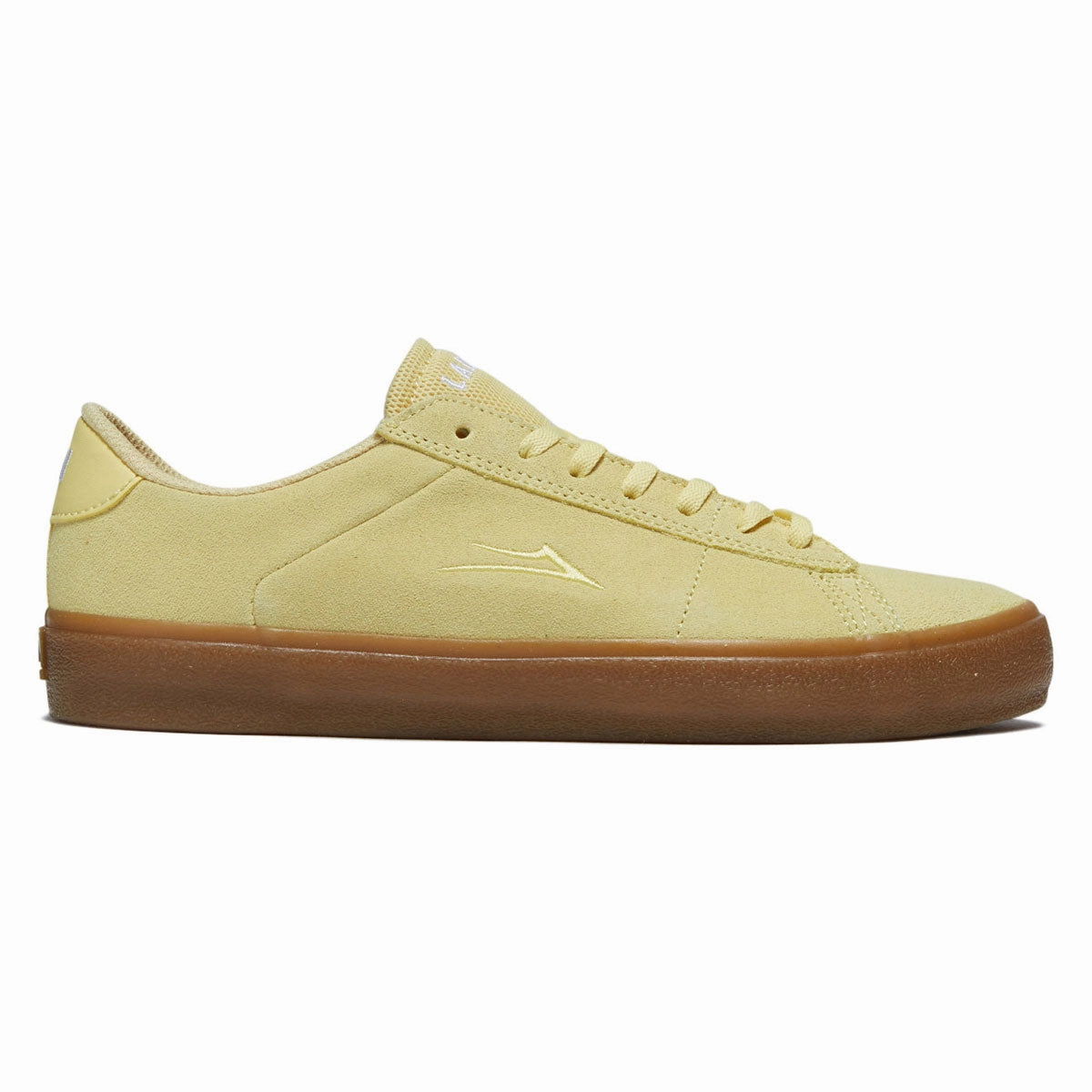 Lakai Newport Shoes - Light Yellow Suede Pro Lacing