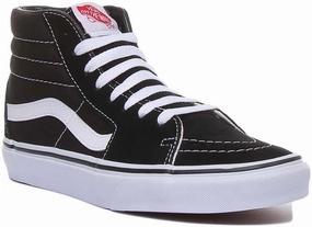 Outdoor Stability Ultra Support Fit Vans Classic Sk8-Hi In Black White For Women