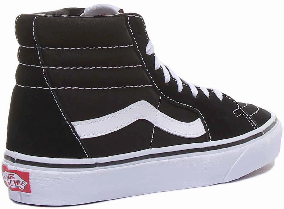 Mountain adventure Vans Classic Sk8-Hi In Black White For Women