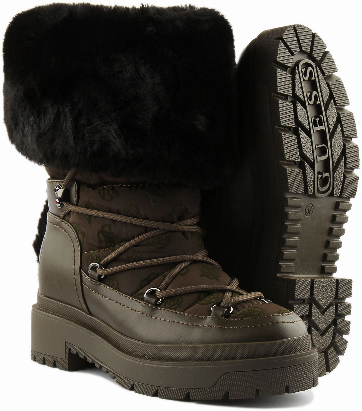 Mountain Traction Guess Larya In Olive For Women