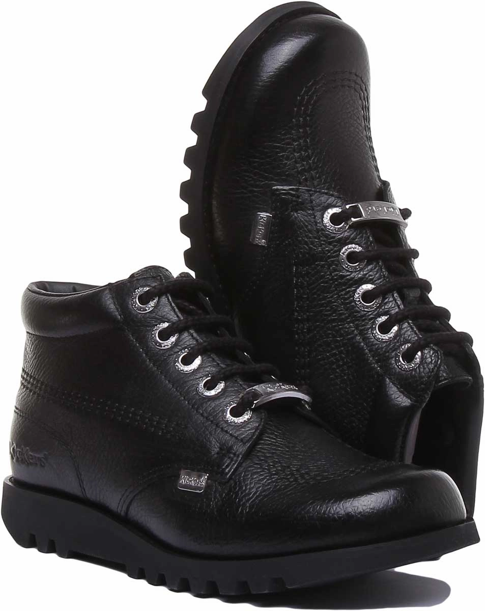 Mountaineering Poles Kickers Kick Hi Luxe In Black in Women UK Size 3 - 8