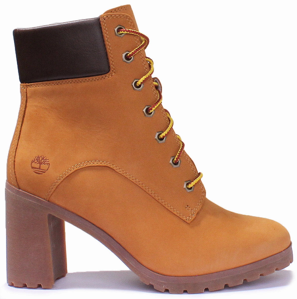 Mountaineering Stability Timberland Allington 6 Inch Block Heel Ankle Boot In Wheat For Women