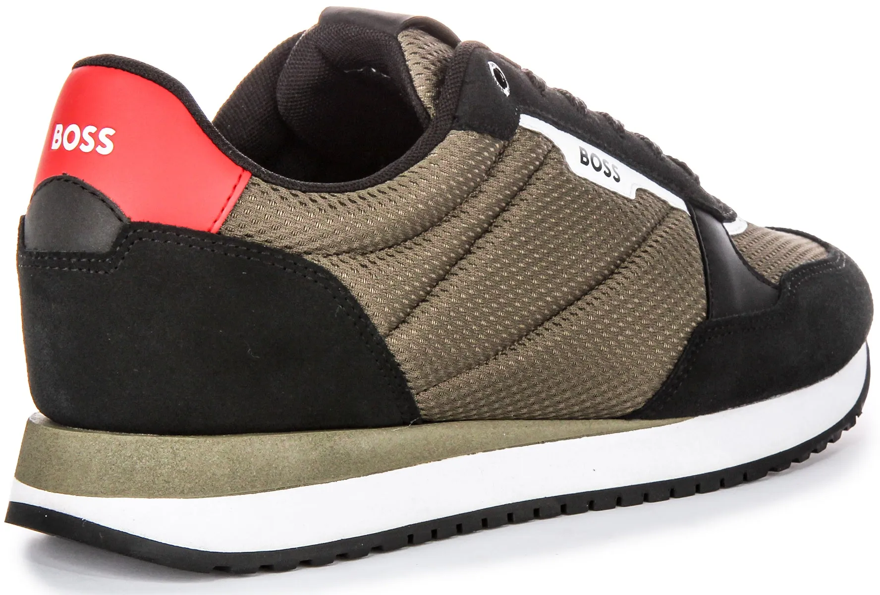 Move Light Boss Kai Runner Mesh In Black Green For Men