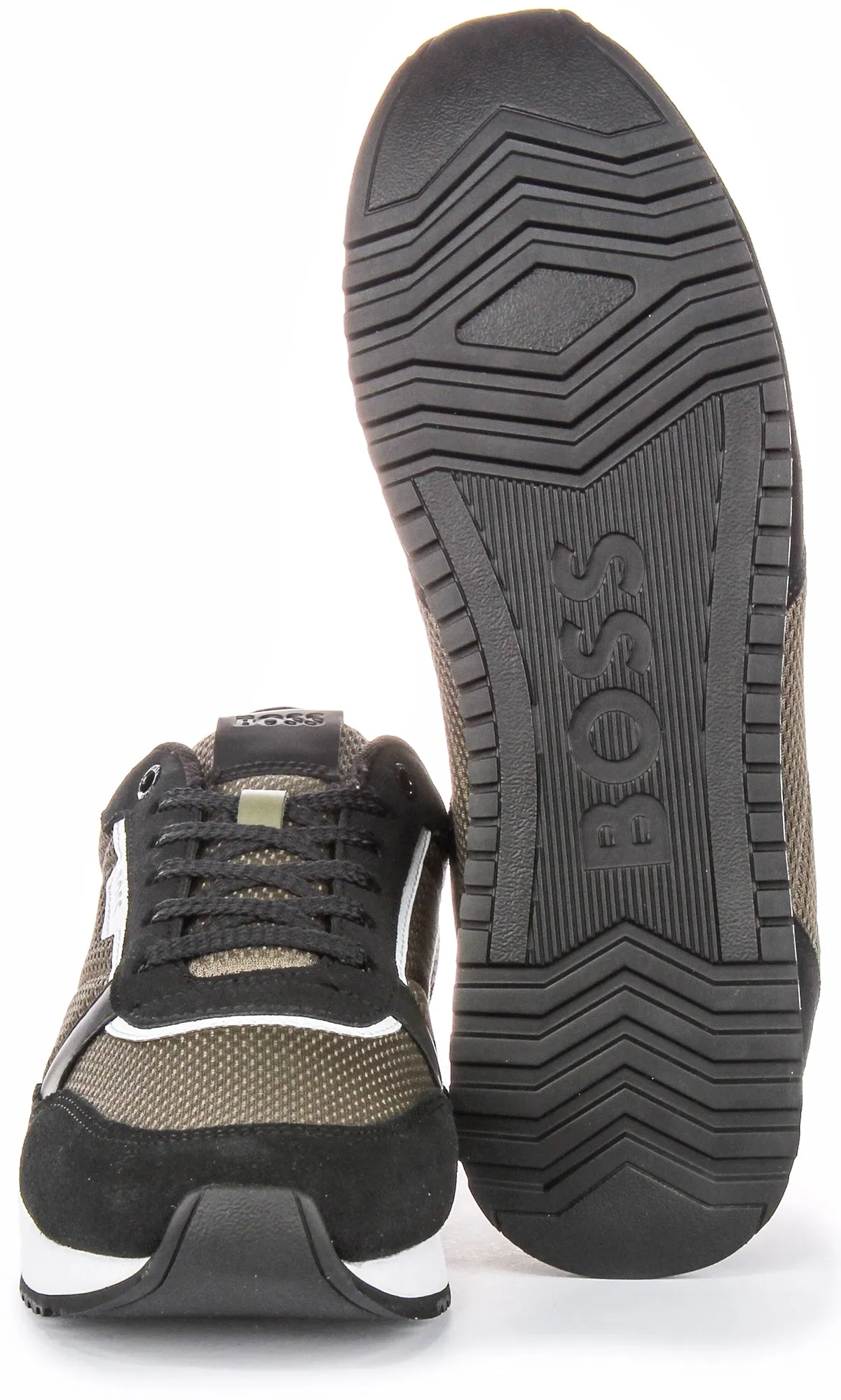 Move Light Boss Kai Runner Mesh In Black Green For Men