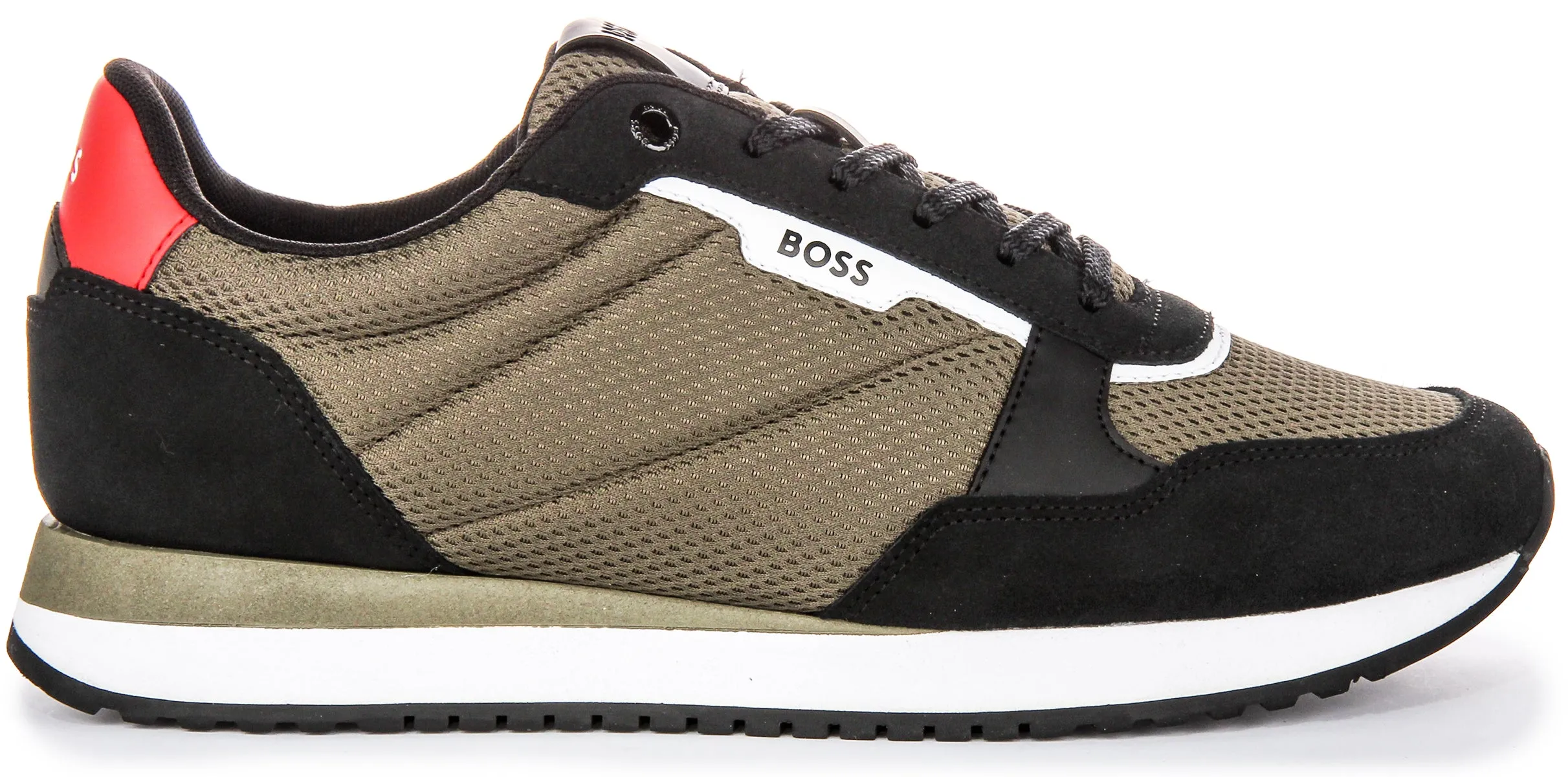 Move Light Boss Kai Runner Mesh In Black Green For Men
