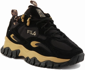 Fila Ray Tracer 2 In Black energy returning Lifestyle Fit