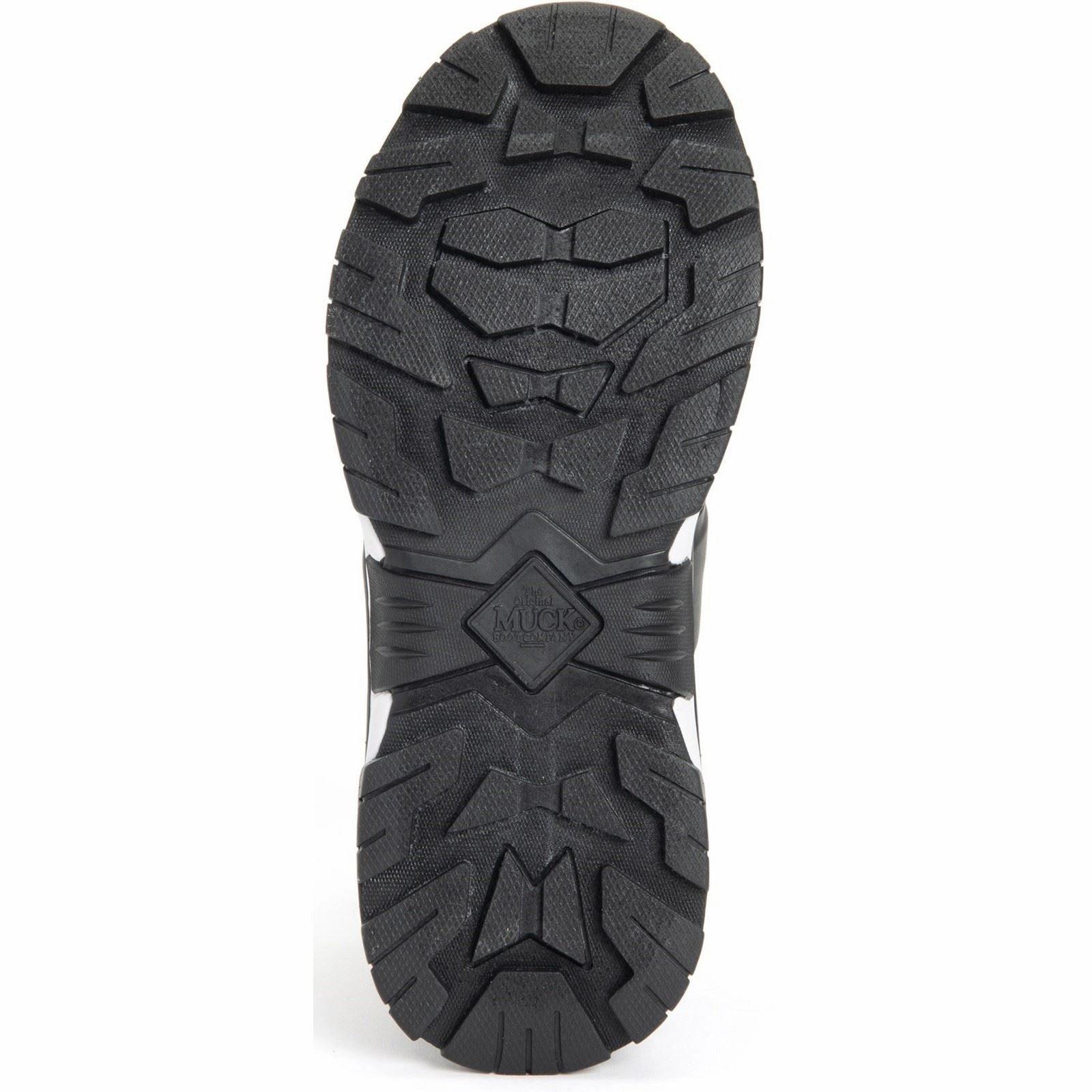 Muck Boots Apex Mid Zip Rubber Black/White Wellington Boots Storm Walk Step