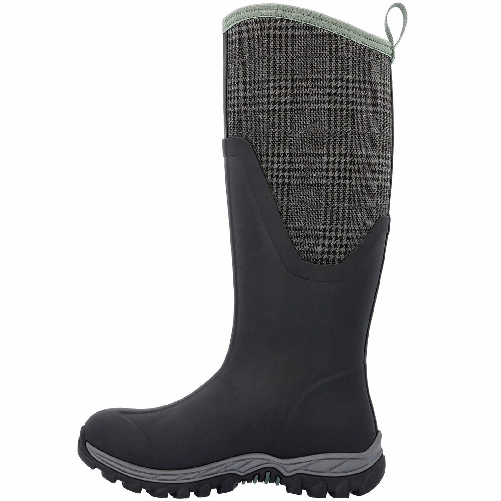 Muck Boots Arctic Sport II Tall Rubber Black/Plaid Wellington Boots Urban Trek Max