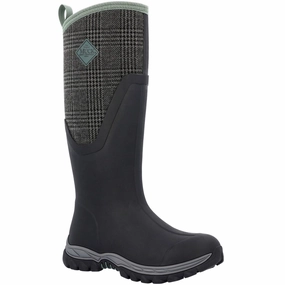 Chilly Comfort Protection Weather Guard Fit Muck Boots Arctic Sport II Tall Rubber Black/Plaid Wellington Boots